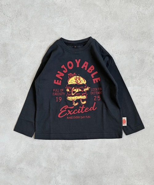Life Support Products(ライフサポートプロダクツ)の「防汚加工プリントロンT(80~150cm)(Tシャツ/カットソー・キッズ・グリーン/ダークブルー/ピンク/オフホワイト/チャコール/ブラウン・130/110/100/120/80/95/140/150/90)」の2枚目の写真