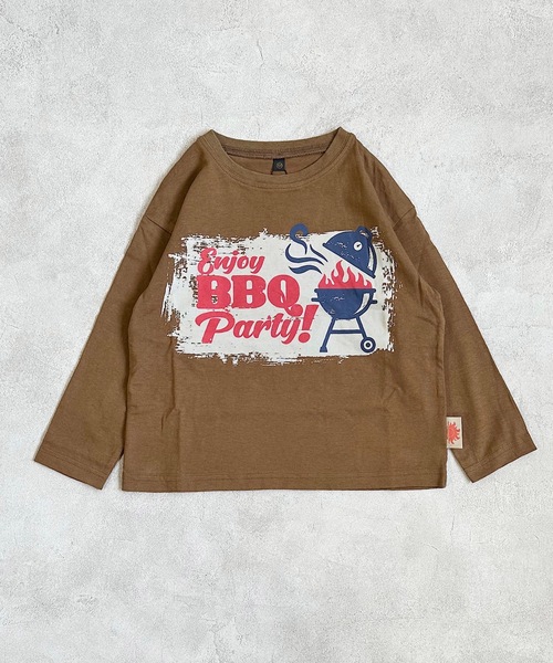 Life Support Products(ライフサポートプロダクツ)の「防汚加工プリントロンT(80~150cm)(Tシャツ/カットソー・キッズ・グリーン/ダークブルー/ピンク/オフホワイト/チャコール/ブラウン・130/110/100/120/80/95/140/150/90)」の10枚目の写真