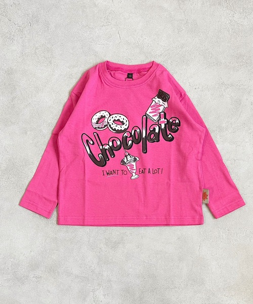 Life Support Products(ライフサポートプロダクツ)の「防汚加工プリントロンT(80~150cm)(Tシャツ/カットソー・キッズ・グリーン/ダークブルー/ピンク/オフホワイト/チャコール/ブラウン・130/110/100/120/80/95/140/150/90)」の11枚目の写真