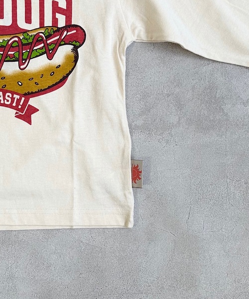 Life Support Products(ライフサポートプロダクツ)の「防汚加工プリントロンT(80~150cm)(Tシャツ/カットソー・キッズ・グリーン/ダークブルー/ピンク/オフホワイト/チャコール/ブラウン・130/110/100/120/80/95/140/150/90)」の14枚目の写真