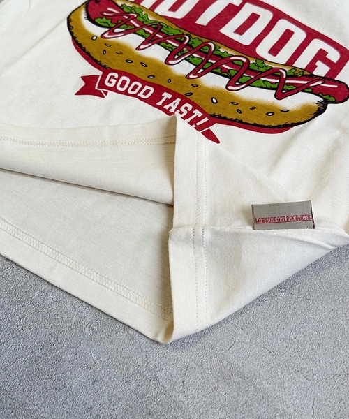 Life Support Products(ライフサポートプロダクツ)の「防汚加工プリントロンT(80~150cm)(Tシャツ/カットソー・キッズ・グリーン/ダークブルー/ピンク/オフホワイト/チャコール/ブラウン・130/110/100/120/80/95/140/150/90)」の15枚目の写真