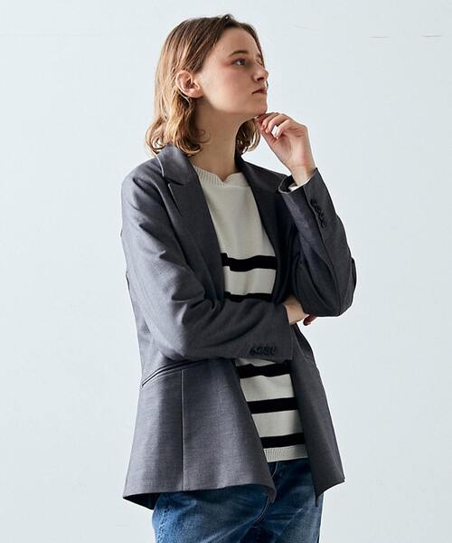 Lourmarin（ルールマラン）の「【メルローズ50周年限定】【TRICOTS JEAN MARC/ボーダーニット】（ニット/セーター・レディース・ホワイト×ネイビー/グレー×ホワイト/ネイビー×ホワイト・FREE）」の4枚目の写真