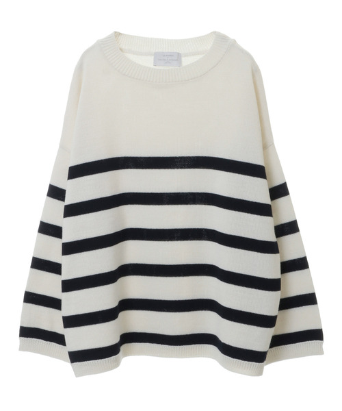 Lourmarin（ルールマラン）の「【メルローズ50周年限定】【TRICOTS JEAN MARC/ボーダーニット】（ニット/セーター・レディース・ホワイト×ネイビー/グレー×ホワイト/ネイビー×ホワイト・FREE）」の6枚目の写真