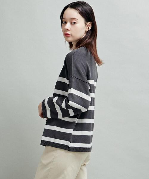 Lourmarin（ルールマラン）の「【メルローズ50周年限定】【TRICOTS JEAN MARC/ボーダーニット】（ニット/セーター・レディース・ホワイト×ネイビー/グレー×ホワイト/ネイビー×ホワイト・FREE）」の12枚目の写真