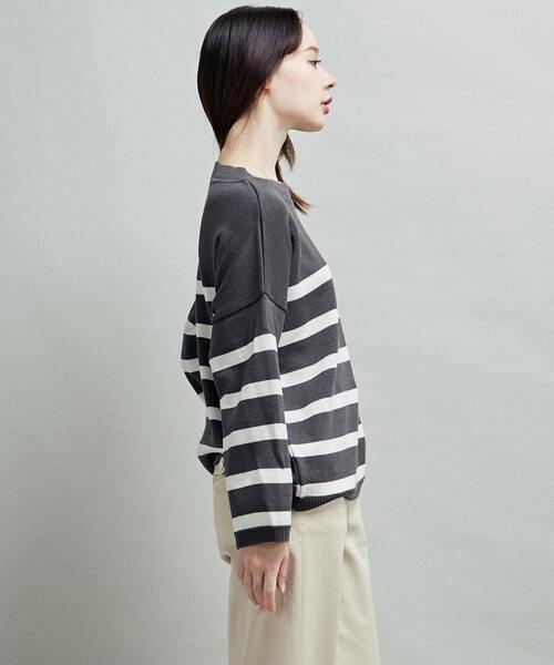 Lourmarin（ルールマラン）の「【メルローズ50周年限定】【TRICOTS JEAN MARC/ボーダーニット】（ニット/セーター・レディース・ホワイト×ネイビー/グレー×ホワイト/ネイビー×ホワイト・FREE）」の14枚目の写真