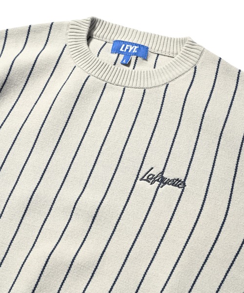 LFYT Lafayette ストライプ クルーネックセーター XXL 正規取扱店