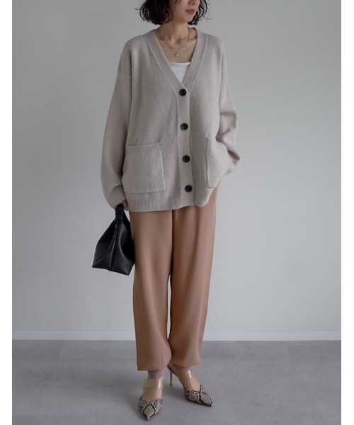 低身長サイズ有][洗濯機で洗える]ミラノリブニットジョガー