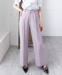 clear | 【低身長サイズ有】ワンタックストレートパンツ[骨格ストレート オフィスカジュアル セットアップ可能]≪2025SS新作≫(スラックス)