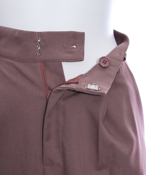 clear（クリア）の「【低身長サイズ有】ワンタックストレートパンツ[骨格ストレート オフィスカジュアル セットアップ可能]≪2025SS新作≫（スラックス・レディース・ピンク系その他/ブラック/アイボリー/グレー/ブルーグレー/ラベンダー/ベージュ・S/M/XS/L）」の21枚目の写真