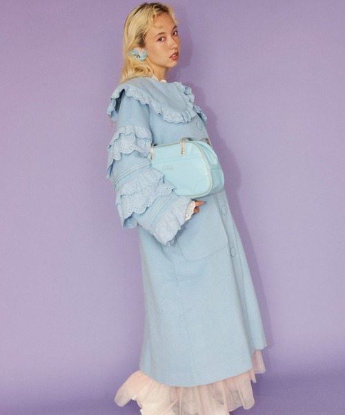 Candy Stripper（キャンディストリッパー）の「CANDY BOSTON バッグ（ボストンバッグ・レディース・ライトブルー/ホワイト×ブラック/ブラック×ホワイト・FREE）」の4枚目の写真