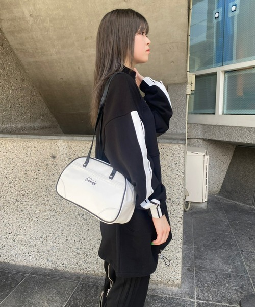 キャンディ♡ストリッパー【白のショルダー型ボストンバック】 キャンディ♡ストリッパー【白のショルダー型ボストンバック】