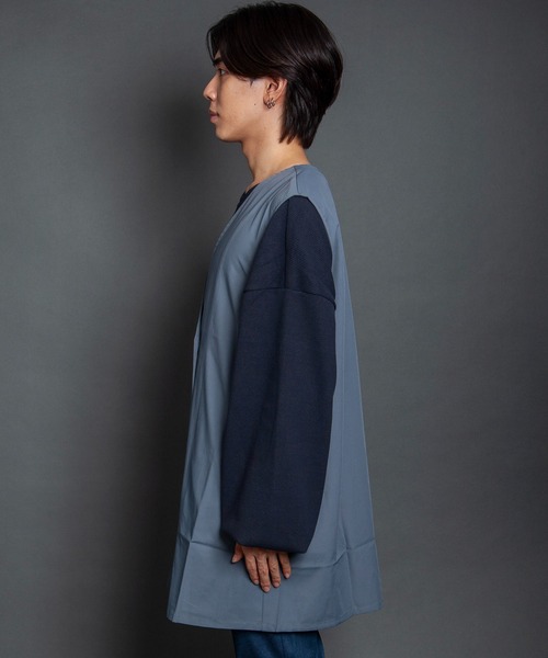 GGD SELECT（ジージーディー　セレクト）の「ワイドロングダブルベスト（ベスト・メンズ・グレー・M/L）」の8枚目の写真