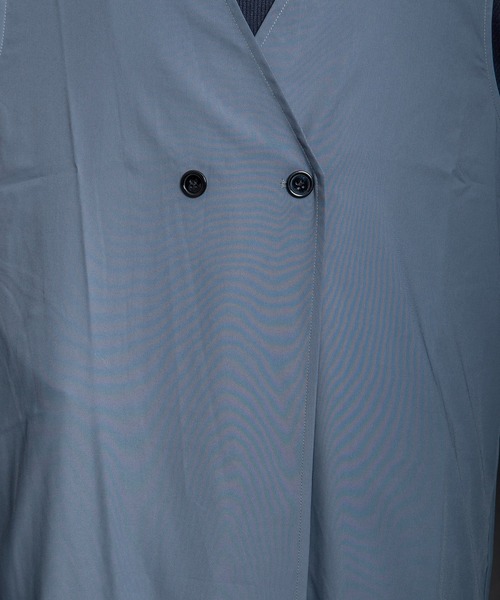 GGD SELECT（ジージーディー　セレクト）の「ワイドロングダブルベスト（ベスト・メンズ・グレー・M/L）」の11枚目の写真