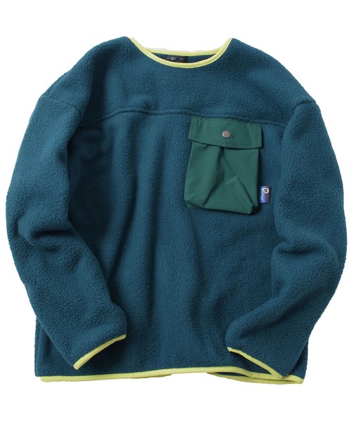 PEN FIELD（ペンフィールド）の「【大人向けサイズあり】【Penfield】【あったか】ボアフリース・ポケット付きプルオーバー（その他トップス・キッズ・ブラック/グリーン/ベージュ・150cm/160cm/140cm/170cm）」の3枚目の写真