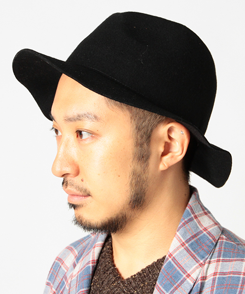 B:MING by BEAMS(ビーミングバイビームス)の「ビーミング by ビームス / ロングブリムHAT(ハット・メンズ・ブラック/グレー/ベージュ/ネイビー・ONE SIZE)」の2枚目の写真