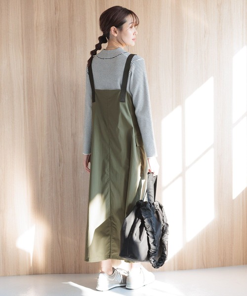 GLOBAL WORK（グローバルワーク）の「撥水クシュクシュ2WAYショルダー/990406（ショルダーバッグ・レディース・アイボリー/カーキ/ブラック・FREE）」の5枚目の写真