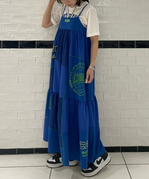 Candy Stripper（キャンディストリッパー）の「CND PATCHWORK CAMISOLE ワンピース（ワンピース・レディース・ブルー/ピンク/ブラック・2）」の3枚目の写真