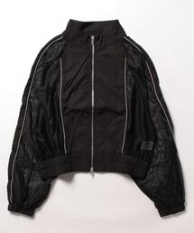 ☆ メッシュ 配色パイピング ブルゾン 31543A131