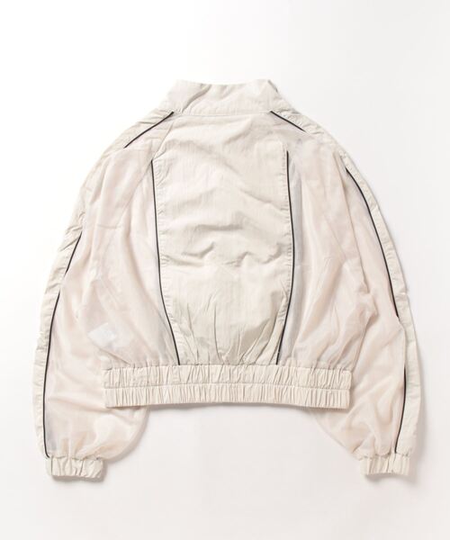 Miscere(ミスケーレ)の「☆ メッシュ 配色パイピング ブルゾン 31543A131(ブルゾン・レディース・ブラック/オフホワイト・FREE)」の3枚目の写真