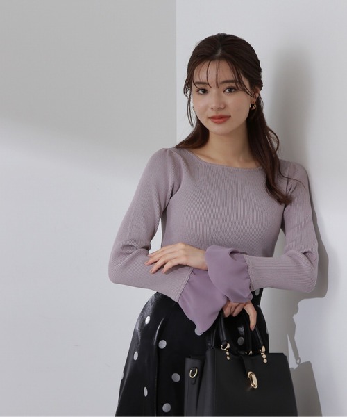 PROPORTION BODY DRESSING（プロポーションボディドレッシング）の「バルーンスリーブニット / 1214170109（ニット/セーター・レディース・グレー/モカ/ホワイト系その他・FREE）」の15枚目の写真