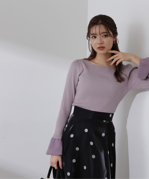 PROPORTION BODY DRESSING（プロポーションボディドレッシング）の「バルーンスリーブニット / 1214170109（ニット/セーター・レディース・グレー/モカ/ホワイト系その他・FREE）」の17枚目の写真