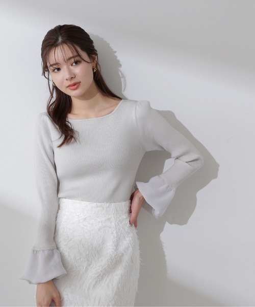 PROPORTION BODY DRESSING（プロポーションボディドレッシング）の「バルーンスリーブニット / 1214170109（ニット/セーター・レディース・グレー/モカ/ホワイト系その他・FREE）」の22枚目の写真