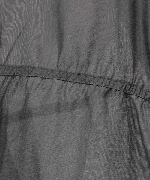 PAGEBOY（ページボーイ）の「シアーフードブルゾン（ブルゾン・レディース・オフホワイト/チャコールグレー/ブルー・FREE）」の9枚目の写真