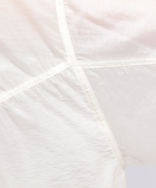 PAGEBOY（ページボーイ）の「シアーフードブルゾン（ブルゾン・レディース・オフホワイト/チャコールグレー/ブルー・FREE）」の10枚目の写真