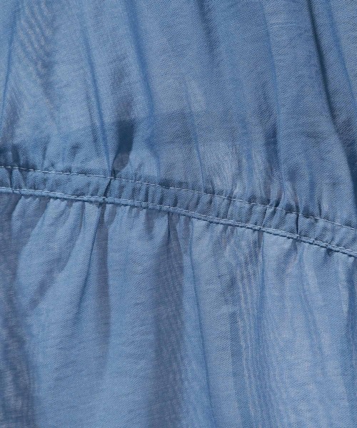 PAGEBOY（ページボーイ）の「シアーフードブルゾン（ブルゾン・レディース・オフホワイト/チャコールグレー/ブルー・FREE）」の4枚目の写真