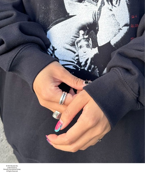 CIAOPANIC（チャオパニック）の「【ユニセックス】【THE ROLLING STONES/ローリング・ストーンズ】ヴィンテージ加工ロックスウェット（スウェット・レディース・チャコールグレー/ネイビー・FREE）」の21枚目の写真