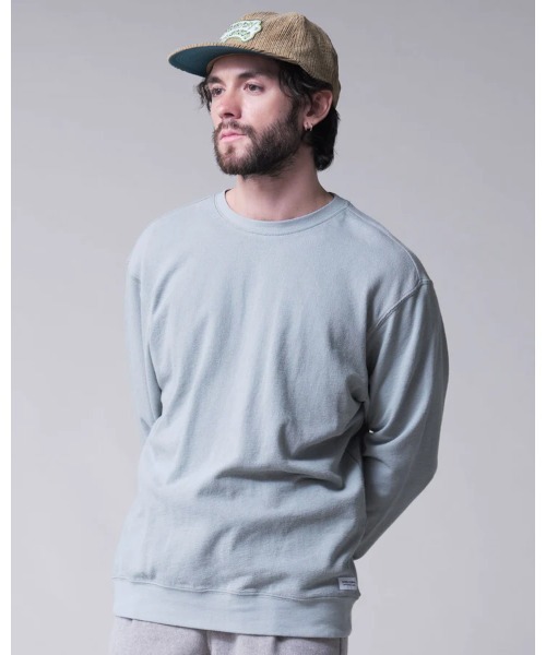 BANKS（バンクス）の「CREW/BANKS(バンクス)カジュアル無地スウェットトレーナー（スウェット・メンズ・グレー/ブラック・MEDIUM/LARGE/X-LARGE）」の7枚目の写真