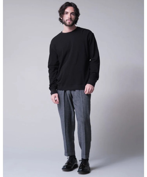 BANKS（バンクス）の「CREW/BANKS(バンクス)カジュアル無地スウェットトレーナー（スウェット・メンズ・グレー/ブラック・MEDIUM/LARGE/X-LARGE）」の4枚目の写真