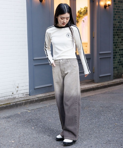 3.3 Field Trip （3.3フィールドトリップ）の「3.3 Field Trip／グラデカコウデニム 2990132（デニムパンツ・レディース・ブラック/ブルー・MEDIUM/LARGE）」の13枚目の写真