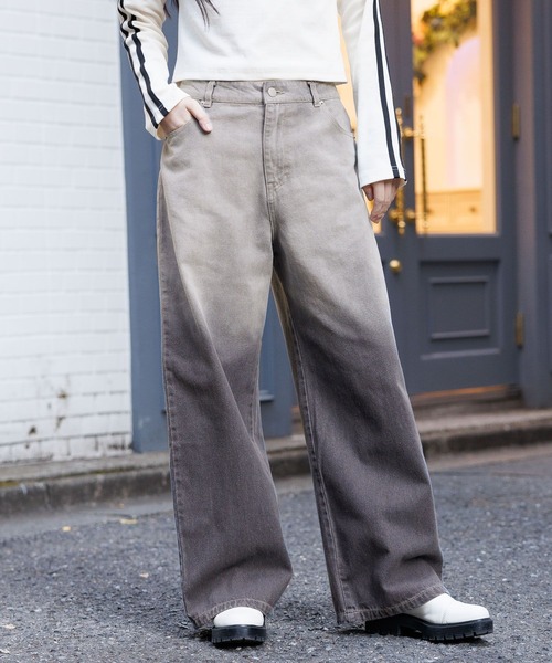 3.3 Field Trip （3.3フィールドトリップ）の「3.3 Field Trip／グラデカコウデニム 2990132（デニムパンツ・レディース・ブラック/ブルー・MEDIUM/LARGE）」の3枚目の写真