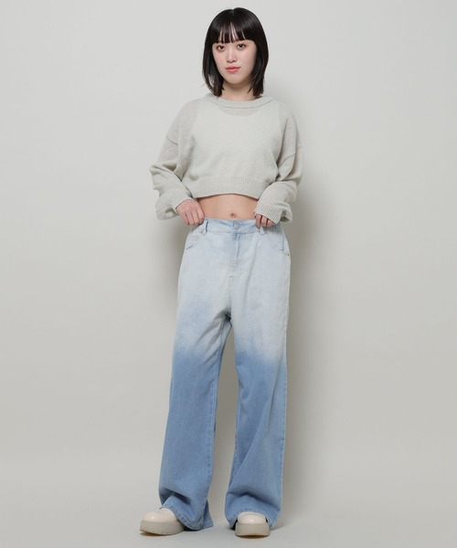 3.3 Field Trip （3.3フィールドトリップ）の「3.3 Field Trip／グラデカコウデニム 2990132（デニムパンツ・レディース・ブラック/ブルー・MEDIUM/LARGE）」の19枚目の写真