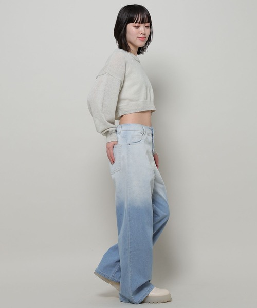 3.3 Field Trip （3.3フィールドトリップ）の「3.3 Field Trip／グラデカコウデニム 2990132（デニムパンツ・レディース・ブラック/ブルー・MEDIUM/LARGE）」の6枚目の写真