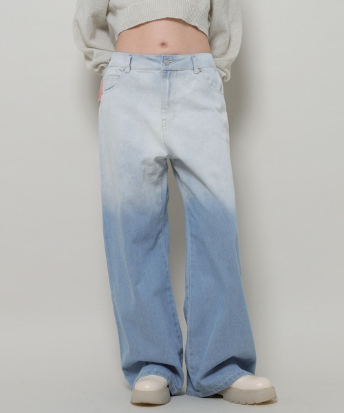 3.3 Field Trip （3.3フィールドトリップ）の「3.3 Field Trip／グラデカコウデニム 2990132（デニムパンツ・レディース・ブラック/ブルー・MEDIUM/LARGE）」の8枚目の写真