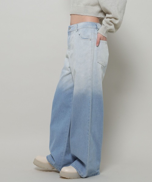 3.3 Field Trip （3.3フィールドトリップ）の「3.3 Field Trip／グラデカコウデニム 2990132（デニムパンツ・レディース・ブラック/ブルー・MEDIUM/LARGE）」の22枚目の写真