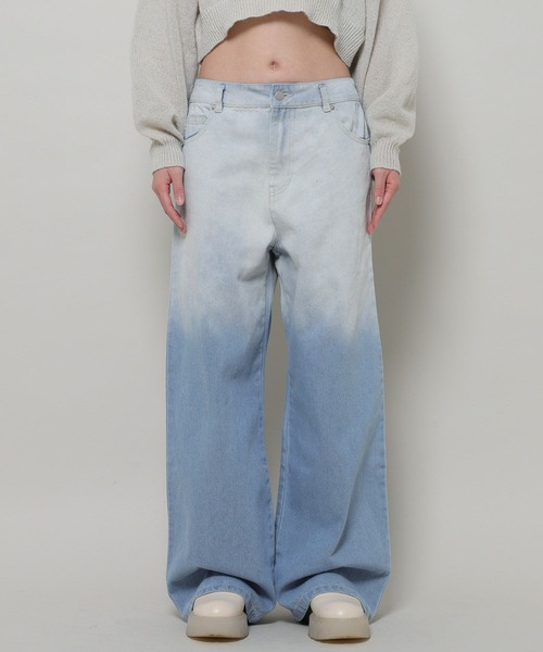 3.3 Field Trip （3.3フィールドトリップ）の「3.3 Field Trip／グラデカコウデニム 2990132（デニムパンツ・レディース・ブラック/ブルー・MEDIUM/LARGE）」の4枚目の写真