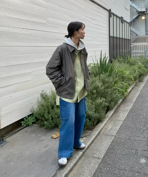 CIAOPANIC TYPY(チャオパニックティピー)の「【UNISEX】2WAYスタンドネックスイングジャケット(ブルゾン・メンズ・ベージュ/ネイビー/カーキ・MEDIUM/LARGE)」の15枚目の写真