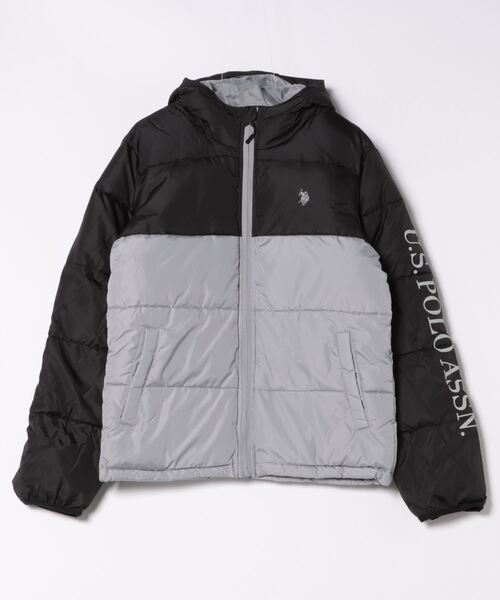 【セール】【W】【it】【ut25】【U.S. POLO ASSN./ユーエスポロアッスン】COLORBLOCKED PADDED PUFFER JACKET（ダウンジャケット/コート）｜U.S. POLO ASSN.（ユーエスポロアッスン）