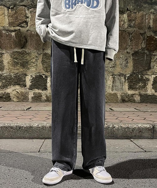 ARCADE（アーケード）の「イージー ルーズストレート デニムパンツ ジーンズ ビンテージウォッシュ -ARCADE Limited Line-（デニムパンツ・メンズ・ライトブルー/ブラック/サックスブルー/ブルー/グレー・M/L/XL）」の2枚目の写真