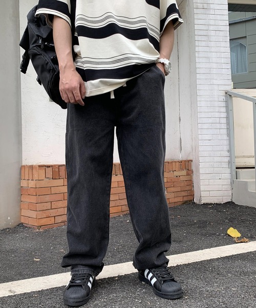 ARCADE（アーケード）の「イージー ルーズストレート デニムパンツ ジーンズ ビンテージウォッシュ -ARCADE Limited Line-（デニムパンツ・メンズ・ライトブルー/ブラック/サックスブルー/ブルー/グレー・M/L/XL）」の18枚目の写真