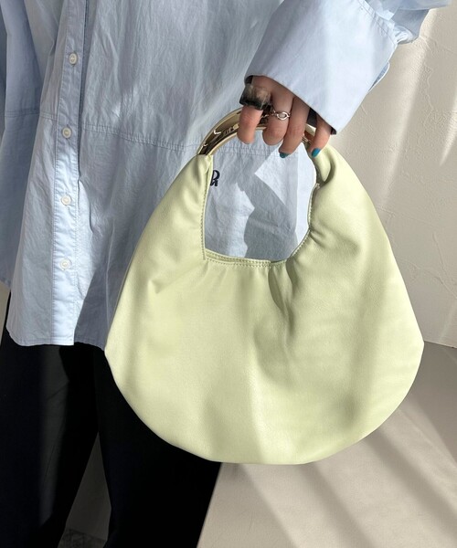 LE VERNIS（ル・ベルニ）の「【LE VERNIS/ルベルニ】SCULPTURE BAG S（トートバッグ・レディース・ミント/ブラック・FREE）」の3枚目の写真