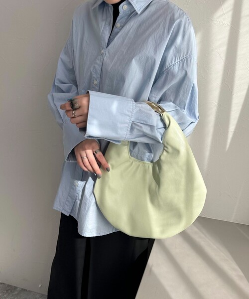 LE VERNIS（ル・ベルニ）の「【LE VERNIS/ルベルニ】SCULPTURE BAG S（トートバッグ・レディース・ミント/ブラック・FREE）」の5枚目の写真