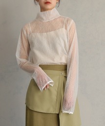 &g'aime | 【&g’aime】<WEB限定>ライン刺繍シアートップス(シャツ/ブラウス)