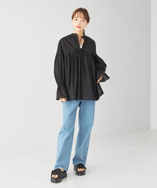 EMMEL REFINE EM タックギャザー 2WAY ワンピース EMMEL REFINES＞EM RA/TEN タックギャザー 2WAY ワンピース