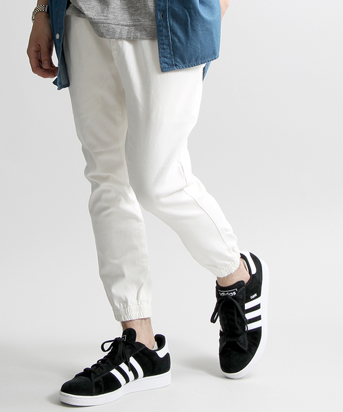 WEGO(ウィゴー)の「WEGO/クロップドジョガーパンツ(その他パンツ・メンズ・ブラック/ホワイト/カーキ・MEDIUM/LARGE)」の1枚目の写真