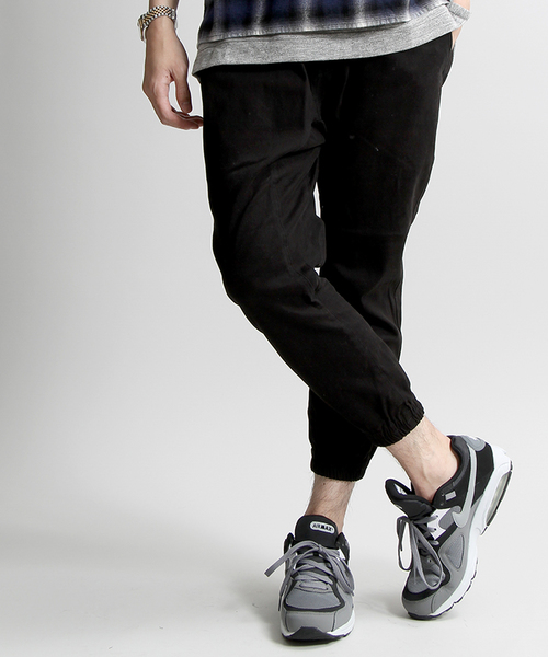 WEGO(ウィゴー)の「WEGO/クロップドジョガーパンツ(その他パンツ・メンズ・ブラック/ホワイト/カーキ・MEDIUM/LARGE)」の2枚目の写真