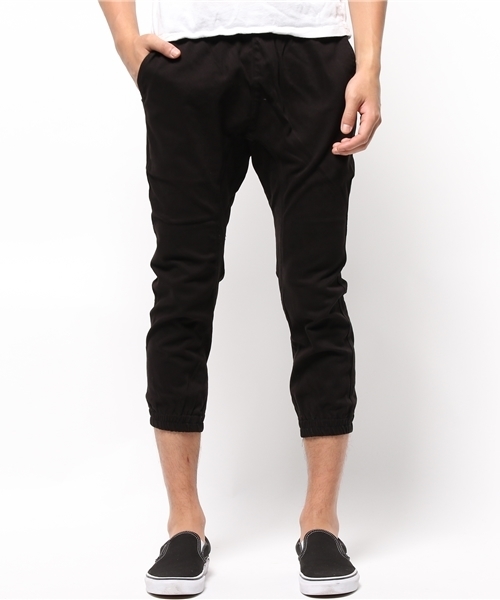 WEGO(ウィゴー)の「WEGO/クロップドジョガーパンツ(その他パンツ・メンズ・ブラック/ホワイト/カーキ・MEDIUM/LARGE)」の5枚目の写真